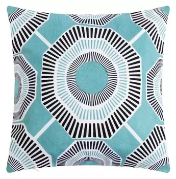 Наволочка декоративная 40х40 см, Circle Mint, 100% хлопок