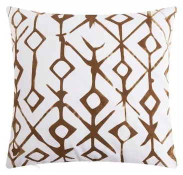 Наволочка декоративная 40х40 см, Ethnos Beige, 100% хлопок