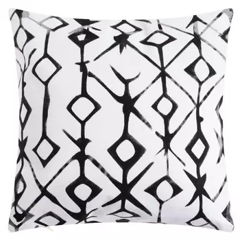 Наволочка декоративная 40х40 см, Ethnos Black, 100% хлопок