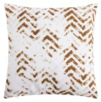 Наволочка декоративная 40х40 см, Zigzags Beige, 100% хлопок