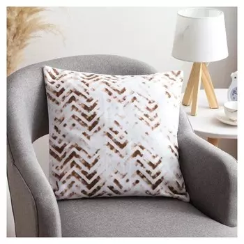 Наволочка декоративная 40х40 см, Zigzags Powdery, 100% хлопок