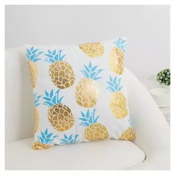 Наволочка декоративная этель «Ананасы», 43х43 см