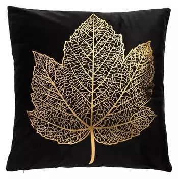 Наволочка декоративная этель "Листок" 42 х 42 см, велюр