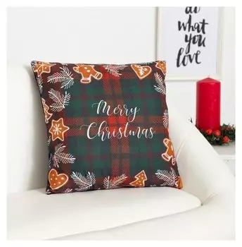 Наволочка декоративная «Этель» Merry Christmas, размер 40х40 см