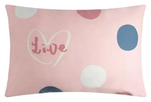 Наволочка Lovelife Just Love 50*70 см, 125 г/м2, сатин, 100 % хлопок