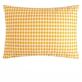 Наволочка Lovelife «Клетка» 50*70 см, цвет жёлтый, 100% хлопок, сатин, 125г/м²