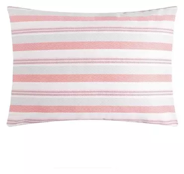 Наволочка Lovelife «Полоса» 50*70 см, цвет розовый, 100% хлопок, сатин, 125г/м²
