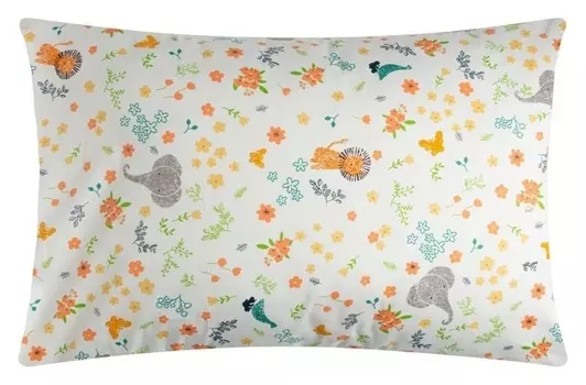 Наволочка Lovelife "Веселый зоопарк" 50*70 см, 125 г/м2, сатин, 100 % хлопок