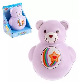 Неваляшка - пищалка Радужный мишка