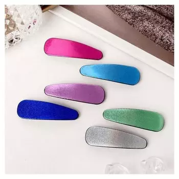 Невидимка для волос "Герти" (Набор 6 шт) 5,5 см неоновый блеск