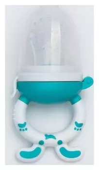 Ниблер "Котик", с силиконовой сеточкой, цвет голубой