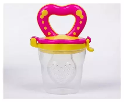 Ниблер с силиконовой сеточкой Basic, цвет розовый