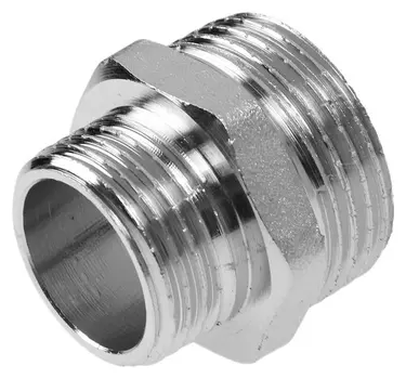 Ниппель переходной Aquafit, 1/2" х 3/4" никелированный