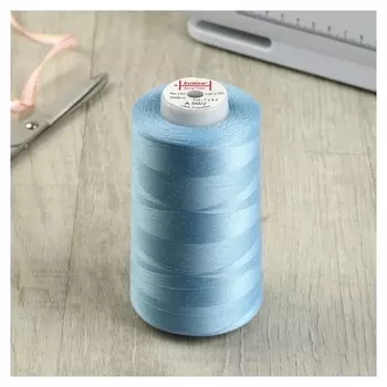 Нитки 50/2, №140, 5000 м, цвет голубой №1282