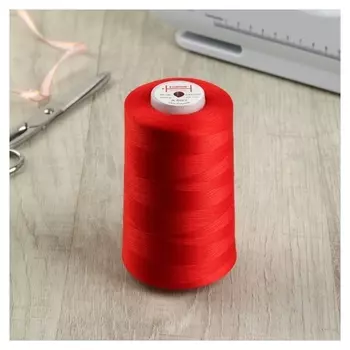 Нитки 50/2, №140, 5000 м, цвет красный №1112