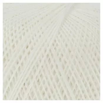 Нитки вязальные "Роза" 320м/50гр 100% мерсеризованный хлопок цвет 0101