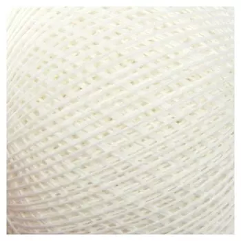 Нитки вязальные "Снежинка" набор 6 шт, 230м/25гр 100% хлопок цвет белый