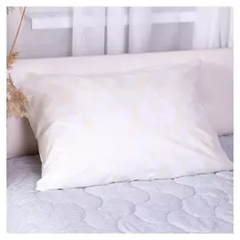 Нижняя наволочка 50х70см на молнии персидские мотивы (Белый), тик 90г/м, пэ70%,хл30%