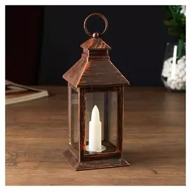 Ночник 48119/1 батарейки 3хааа черный с золотой патиной 8х8х18 см