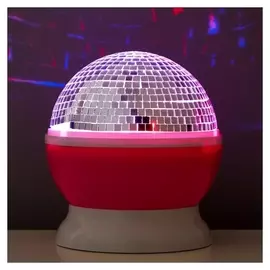 Ночник "Диско" LED бело-розовый11,5х11х14 см
