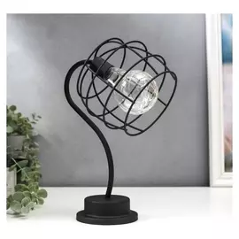 Ночник лофт 16458/1bk LED от батареек 3хаа черный 12х10х30 см