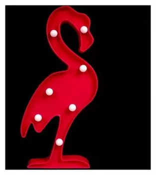 Ночник пластик от батареек 2АА "Фламинго" 29,8х12х2,8 см