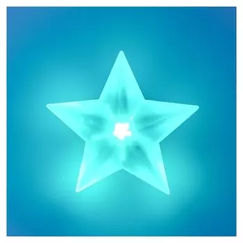 Ночник "Звезда" LED от батареек белый 6х10,5х15 см