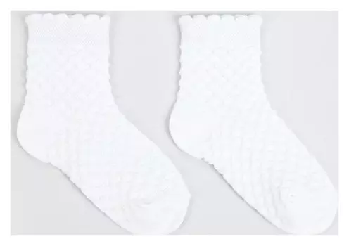 Носки детские, цвет белый, р-р 16-18