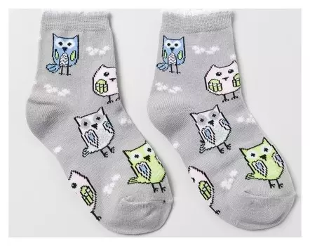 Носки детские, цвет серый, р-р 20-22