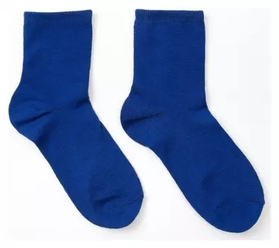 Носки детские, цвет синий, размер 22-24