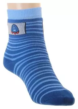 Носки детские махровые, цвет васильковый, размер 18-20