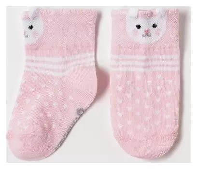 Носки крошка Я "Зайчишка", розовый, 8-10 см