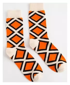 Носки Minaku «Ромбы» размер 36-41 (23-27 см)