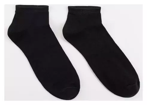 Носки мужские, цвет чёрный, размер 25