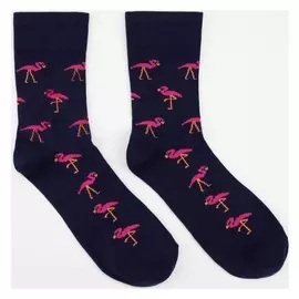 Носки мужские «Фламинго» цвет тёмно-синий, размер 29