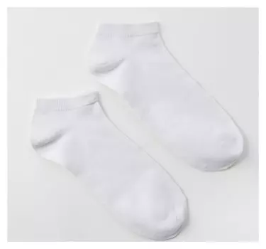 Носки мужские укорочен.minaku «Бамбук» цвет белый, размер 41-42 (26-28 см)