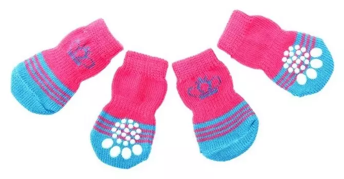 Носки нескользящие "Корона", размер L (3,5/5 * 8 см), набор 4 шт