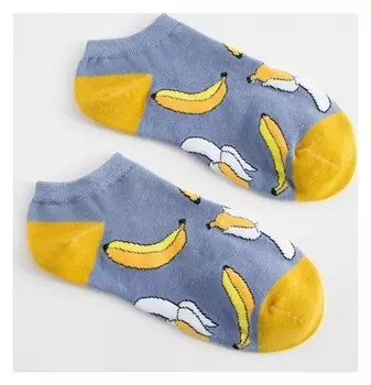 Носки укороченные Minaku «Банан» размер 35-39 (22-25 см)