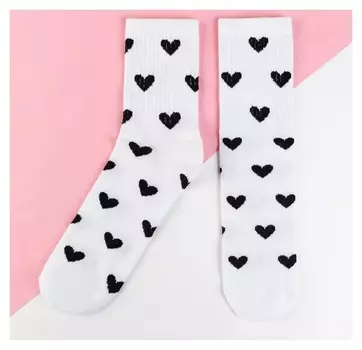 Носки женские Kaftan "Сердечки" р.36-39 (23-25 см)