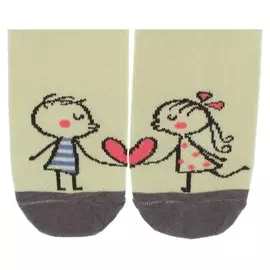 Носки женские с принтом, размер 23-25