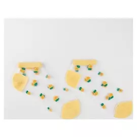 Носки женские стеклянные, принт ананас, размер 36-40