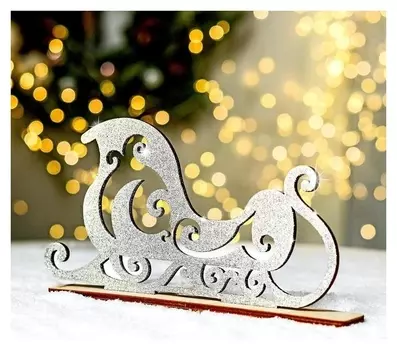 Новогодний декор «Волшебные сани»