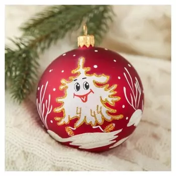 Новогодний шар "Ёлочка" 8,5 см