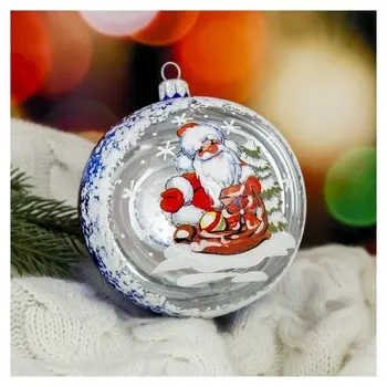 Новогодний шар "Морозко" 9,5 см