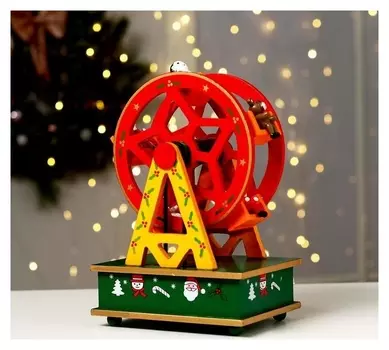 Новогодний сувенир «Колесо обозрения» 14×10×21 см