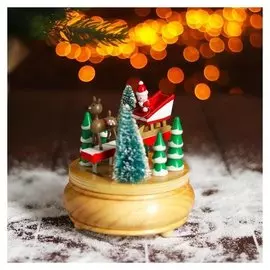 Новогодний сувенир «Лесная сказка», 12х12х13,5 см