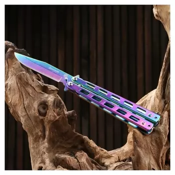 Нож-бабочка "Бангкок" сталь - 420, рукоять - сталь, 21 см