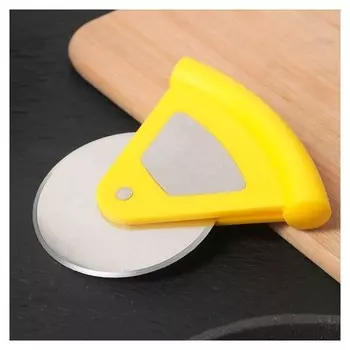 Нож для пиццы и теста «Бегунок», D=7,5 см, нержавеющая сталь