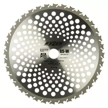 Нож для триммера противоударная форма 36 зубьев 255x25.4x1.3 мм