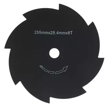 Нож для триммера Tundra, 8 зубьев, 255 х 25.4 х 1.4 мм